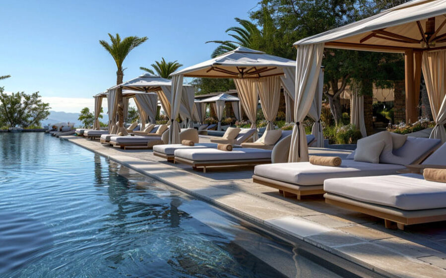 cabanas luxury pool